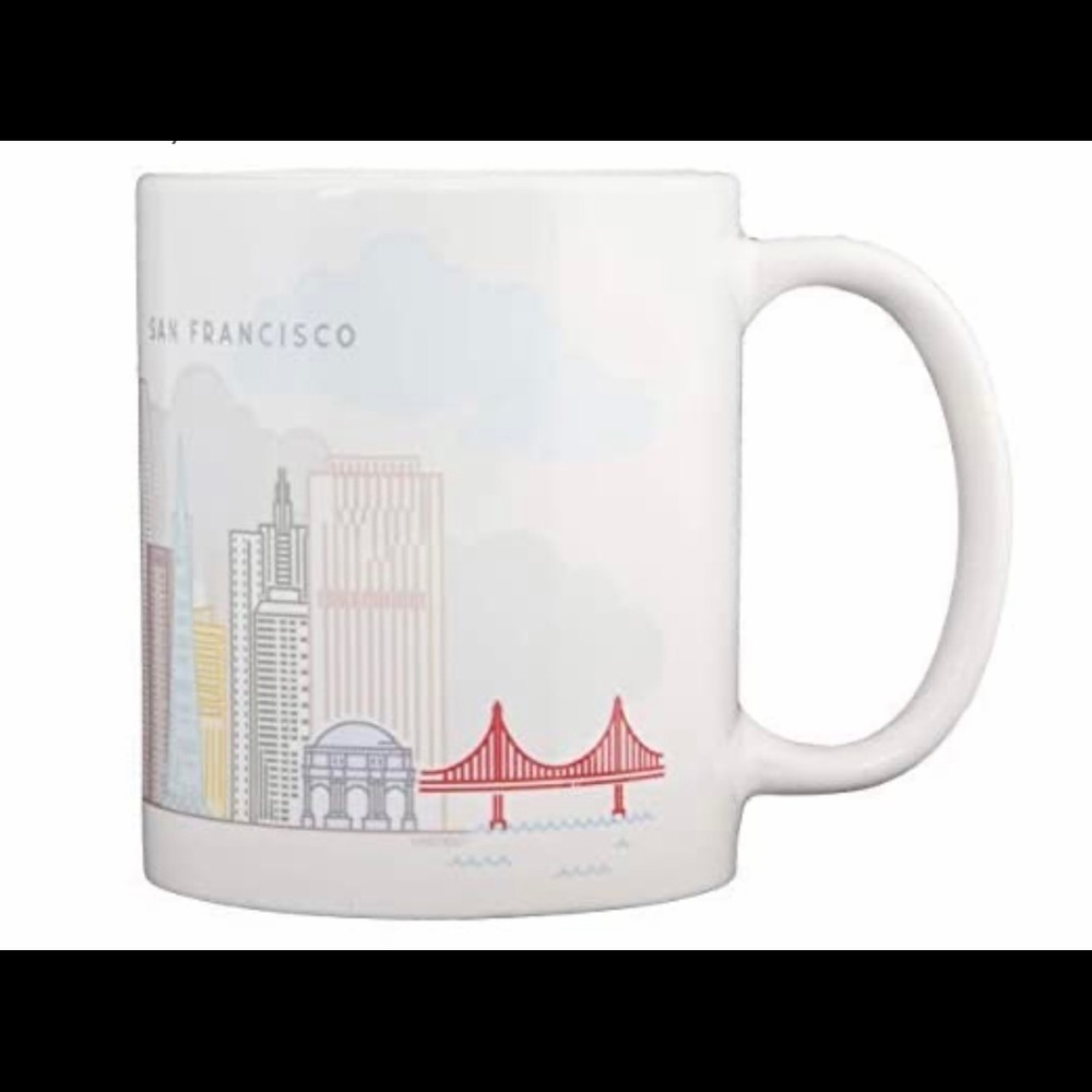 NWOT Ceramic Souvenir Mug of San Francisco, 11 oz